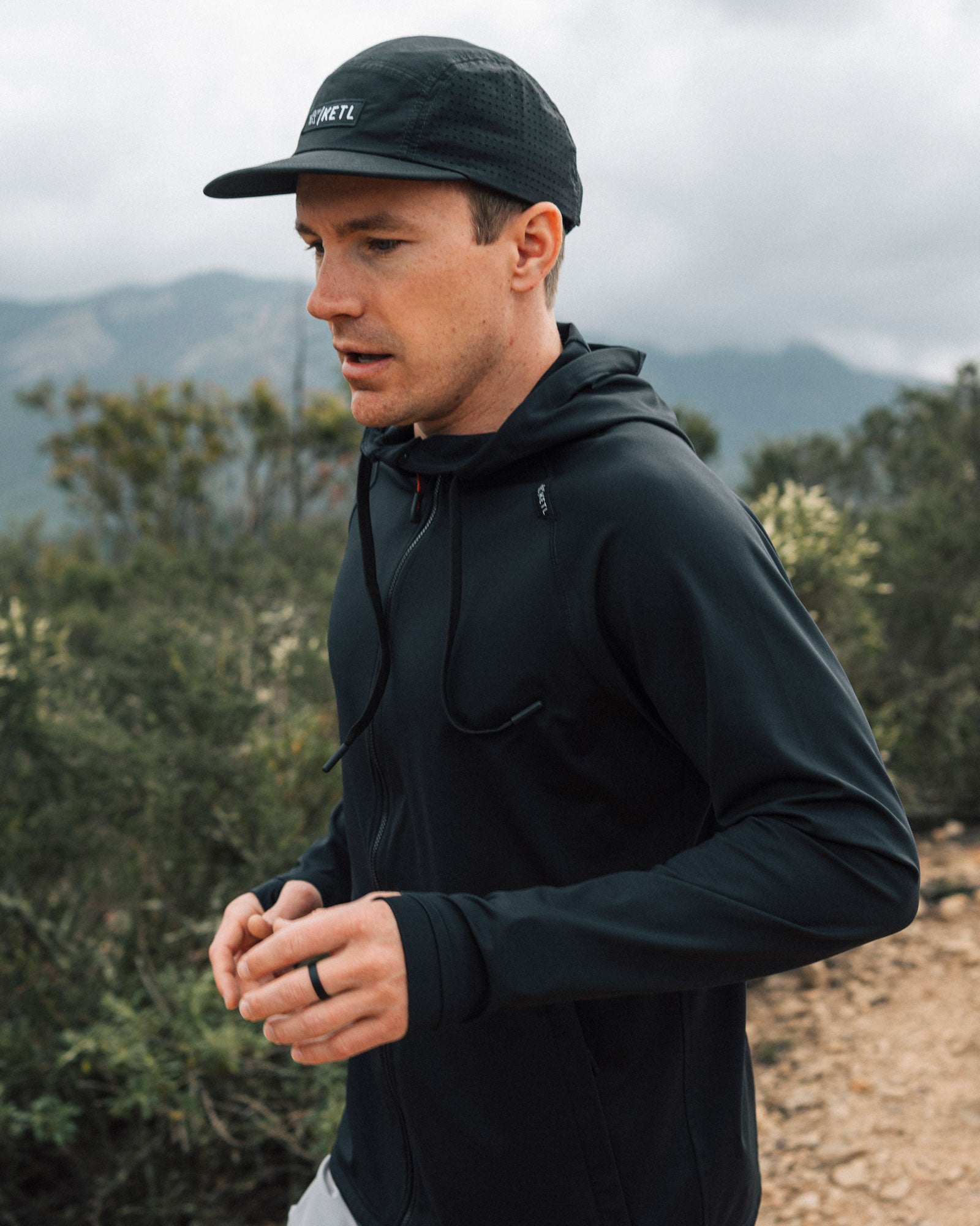 KETL MilesBound Zip Travel Hoodie | Lightweight Stretchy Travel Layer