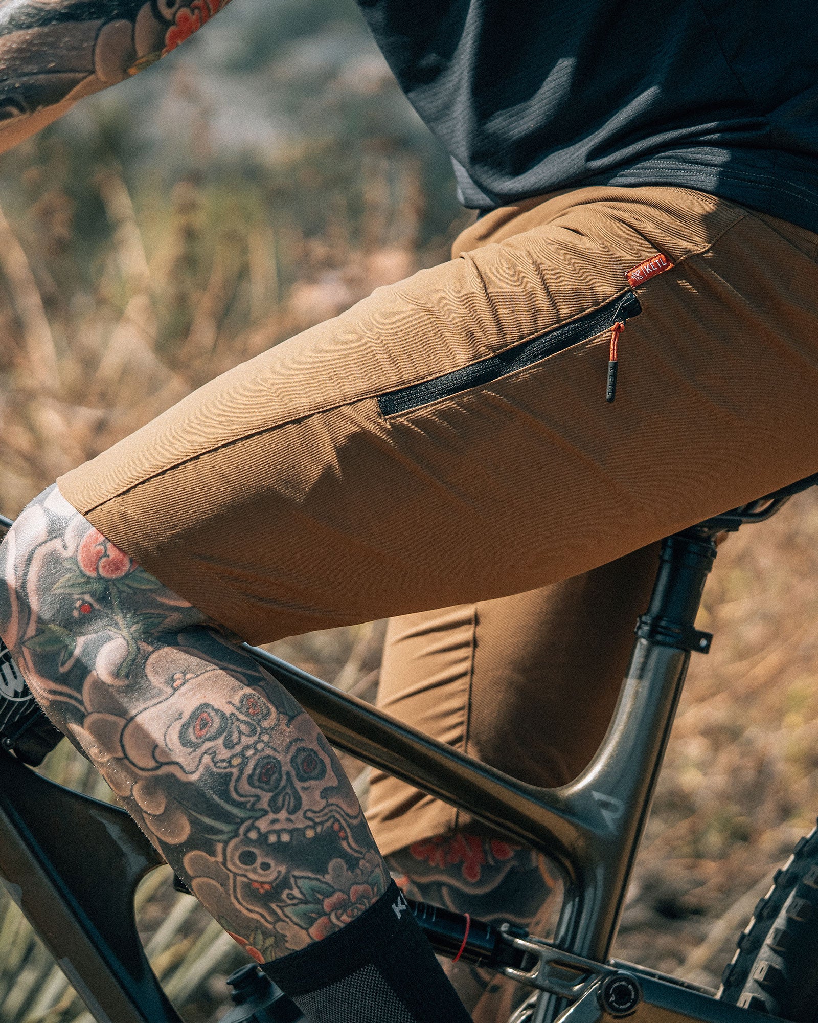 KETL Mtn Skid Mark MTB Short Durable, Stretchy, Lightweight Short