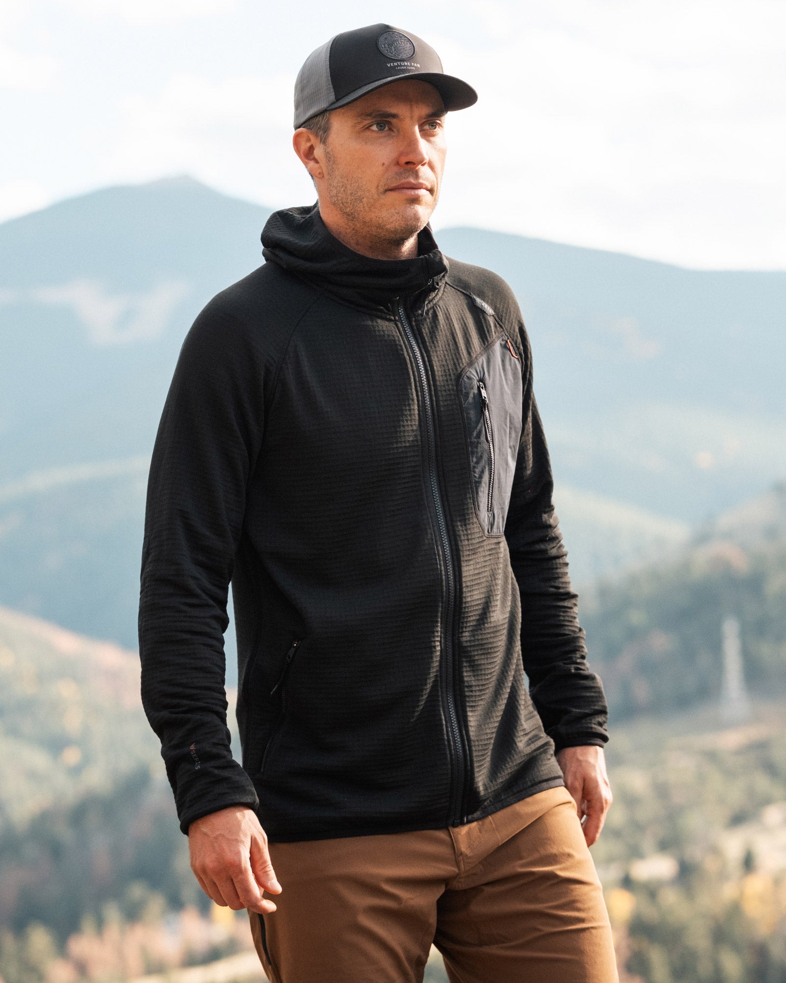 KETL RLT Merino Thermal Hoodie | Durable Outdoor Grid Thermal Hoodie