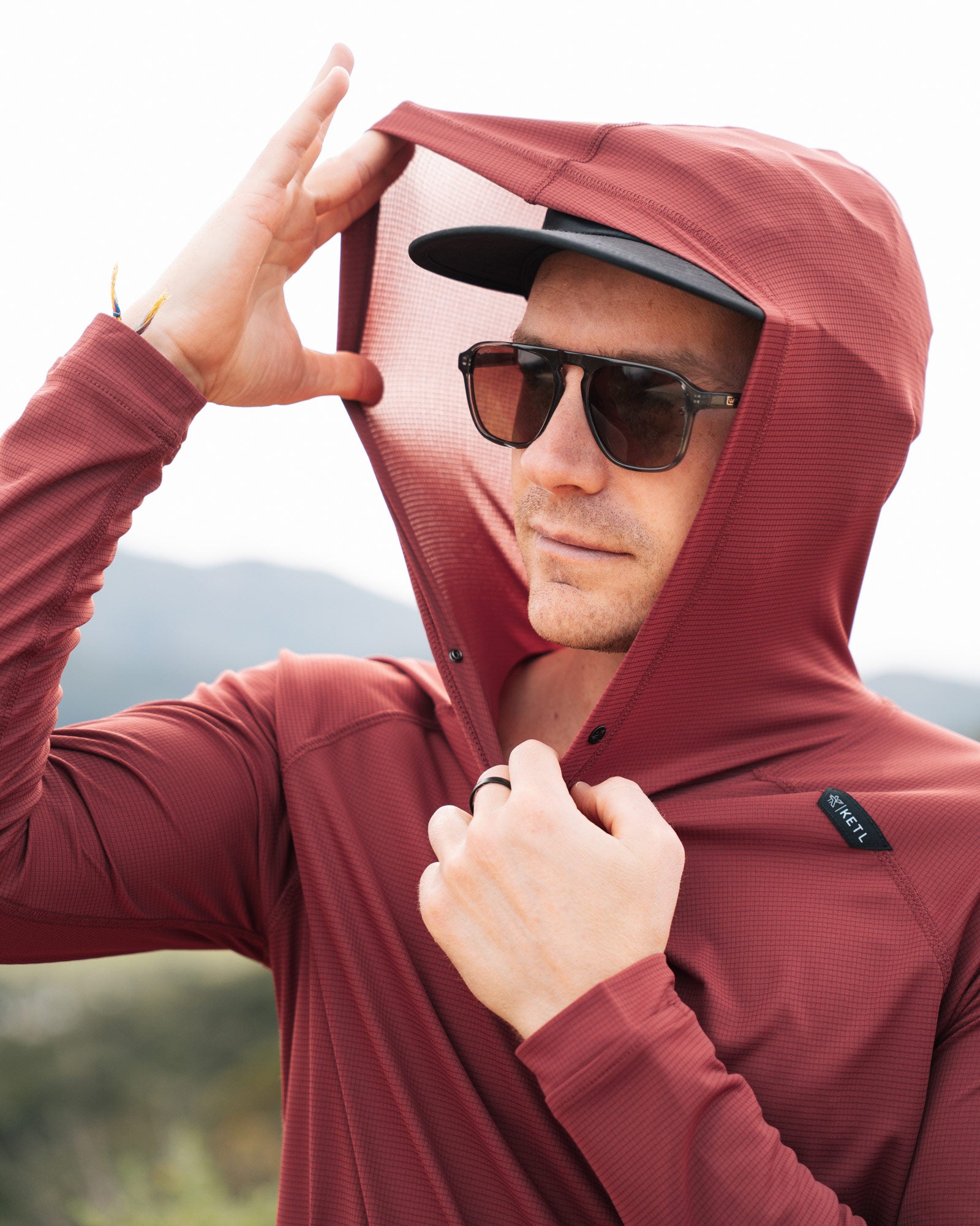 NoFry One Snap Sun Hoodie | Minimal UPF 30+ Sun Protection