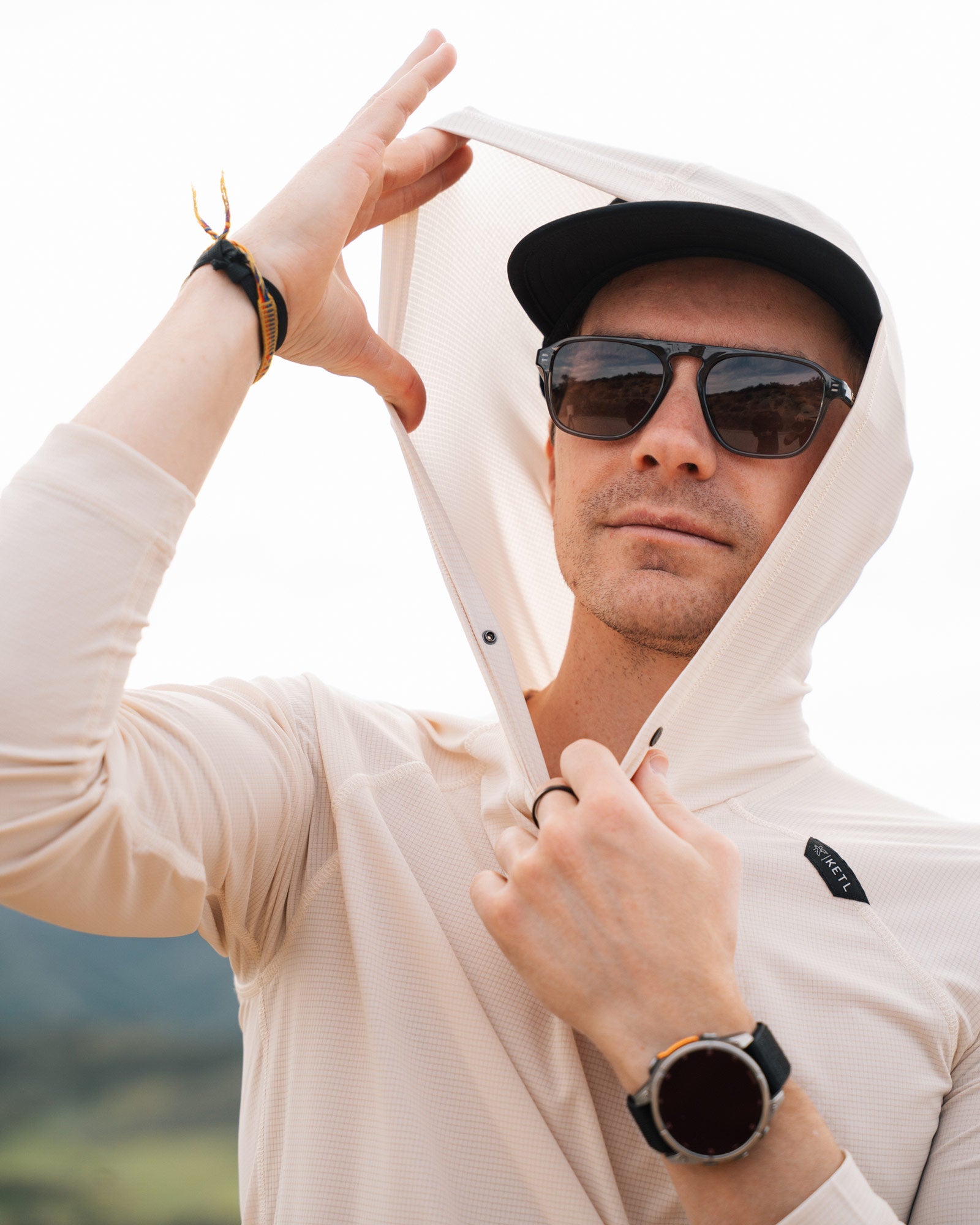 NoFry One Snap Sun Hoodie | Minimal UPF 30+ Sun Protection