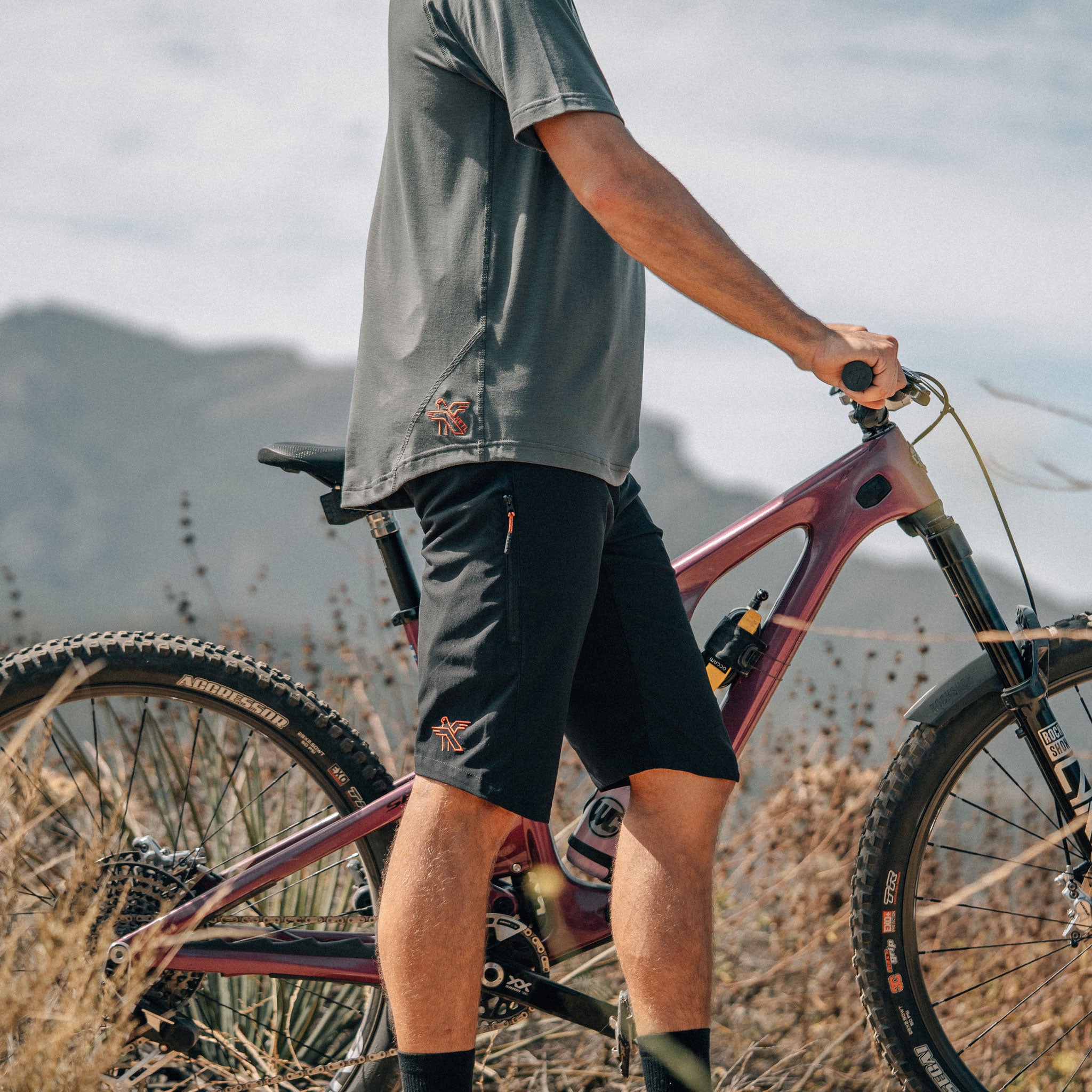 Pocket Bike Shorts in Charcoal – Daub + Design