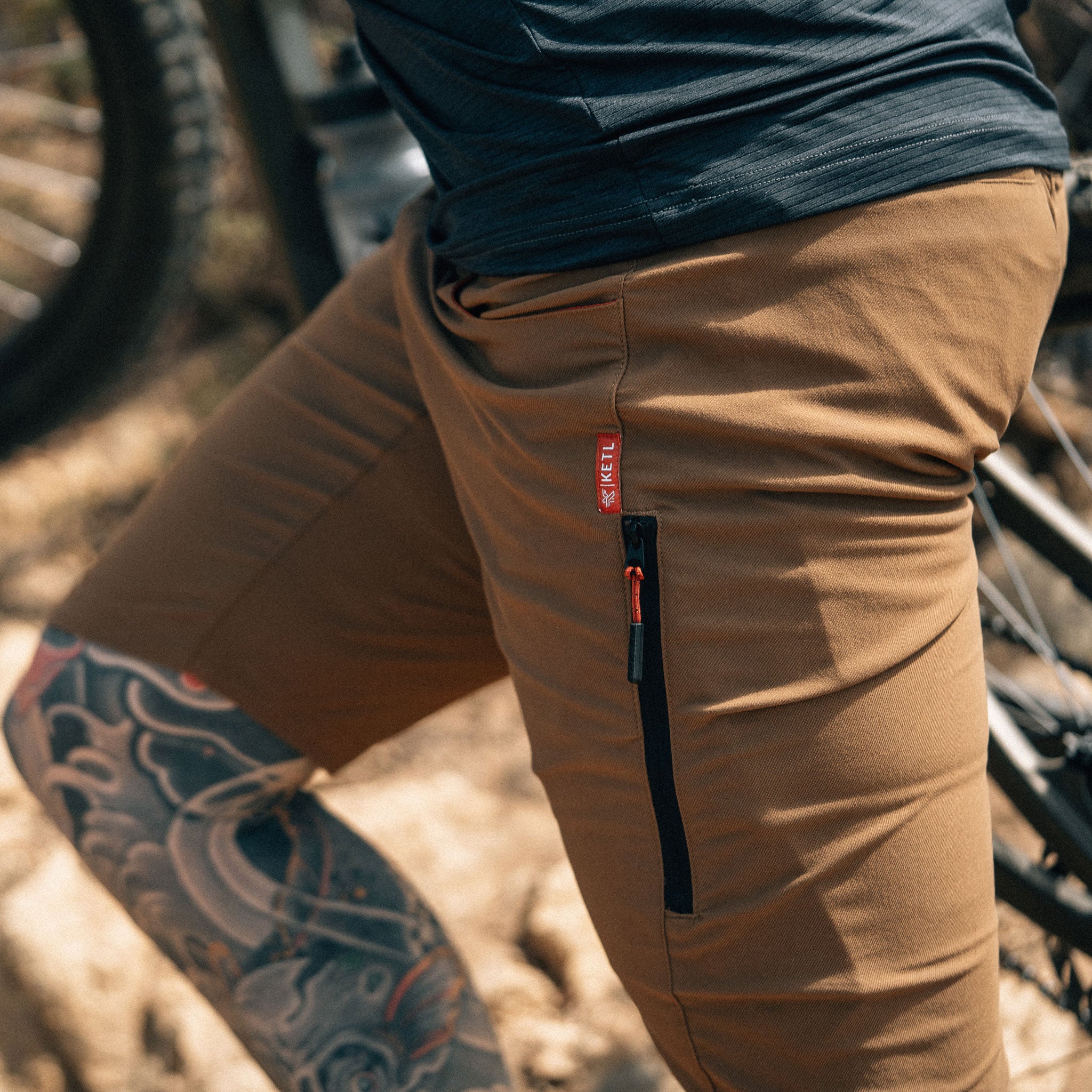 Khaki sales mtb shorts