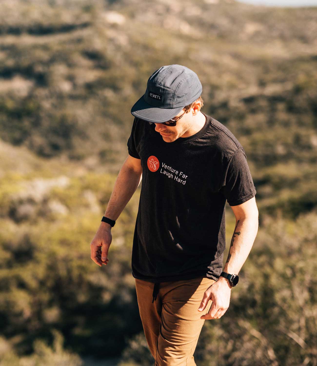 KETL Mtn. Venture Far Laugh Hard Tri-Blend Tech Tee | Soft