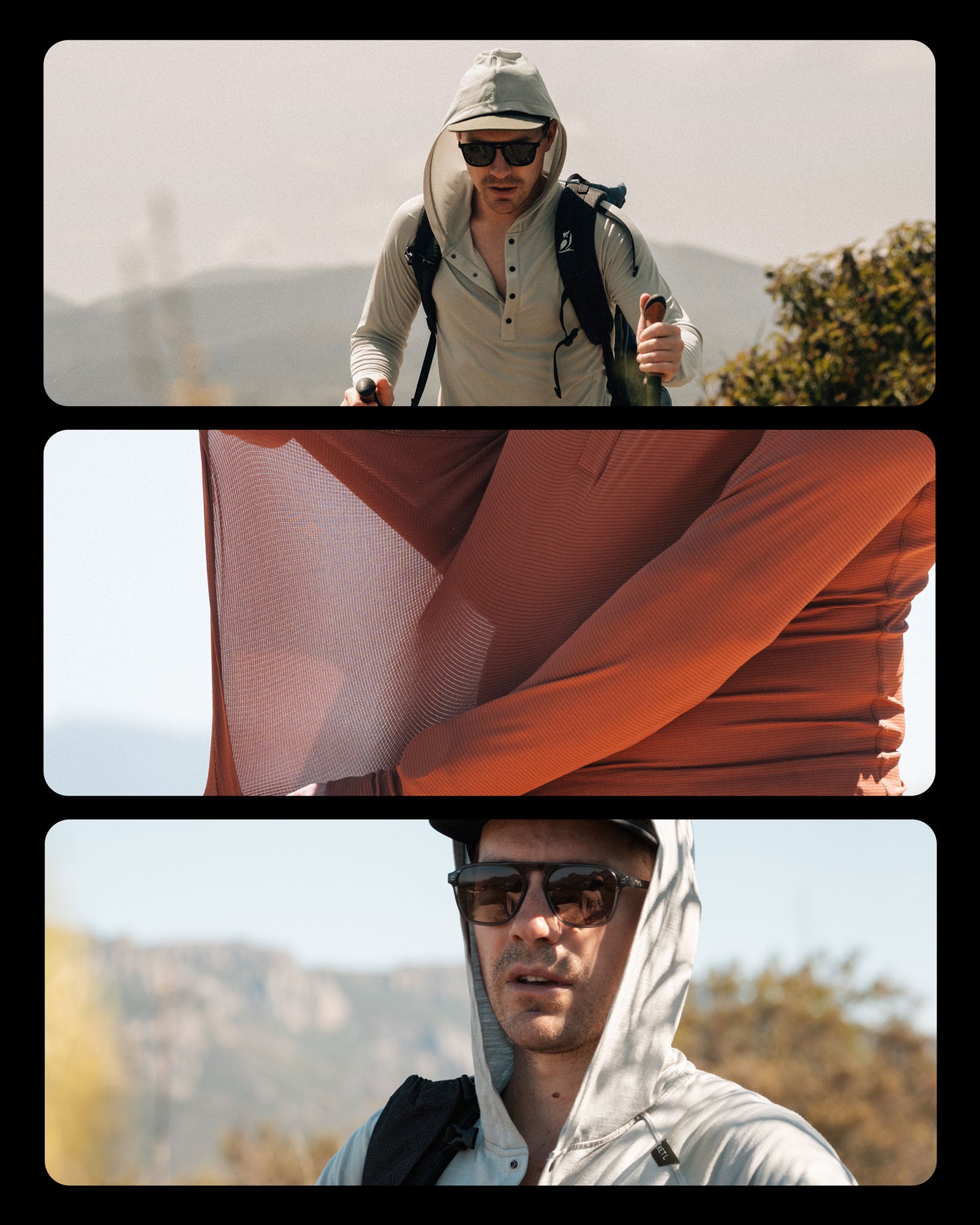 NoFry One Snap Sun Hoodie | Minimal UPF 30+ Sun Protection